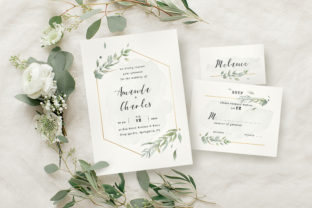 Download Modern Gold Foliage Wedding Suite - Premium Resources
