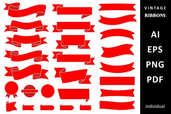Download Red Vintage Banner Ribbon Clipart Vector - Premium Resources