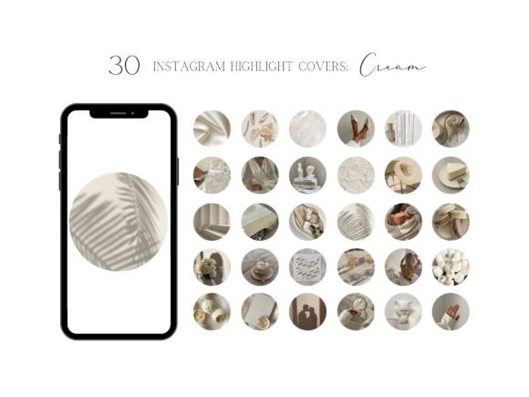 Download Cream Aesthetic IG Highlight Covers - Highlight Collection