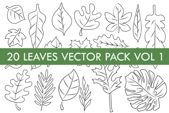 Download Leaves Vector Pack Vol 1 - Premium Resources
