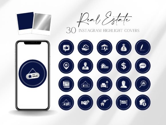 Download Blue Real Estate Highlight Covers - Highlight Collection