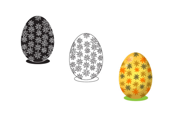 Download Easter Egg Foliages Pattern Collection - Foliages Collection